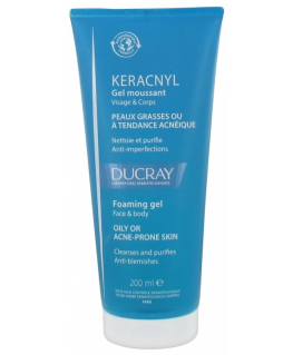 Ducray Keracnyl cleansing gel 200ml