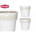 Flower pot with tray Gaia Ø30x29cm white Flower pot with tray Gaia Ø30x29cm white