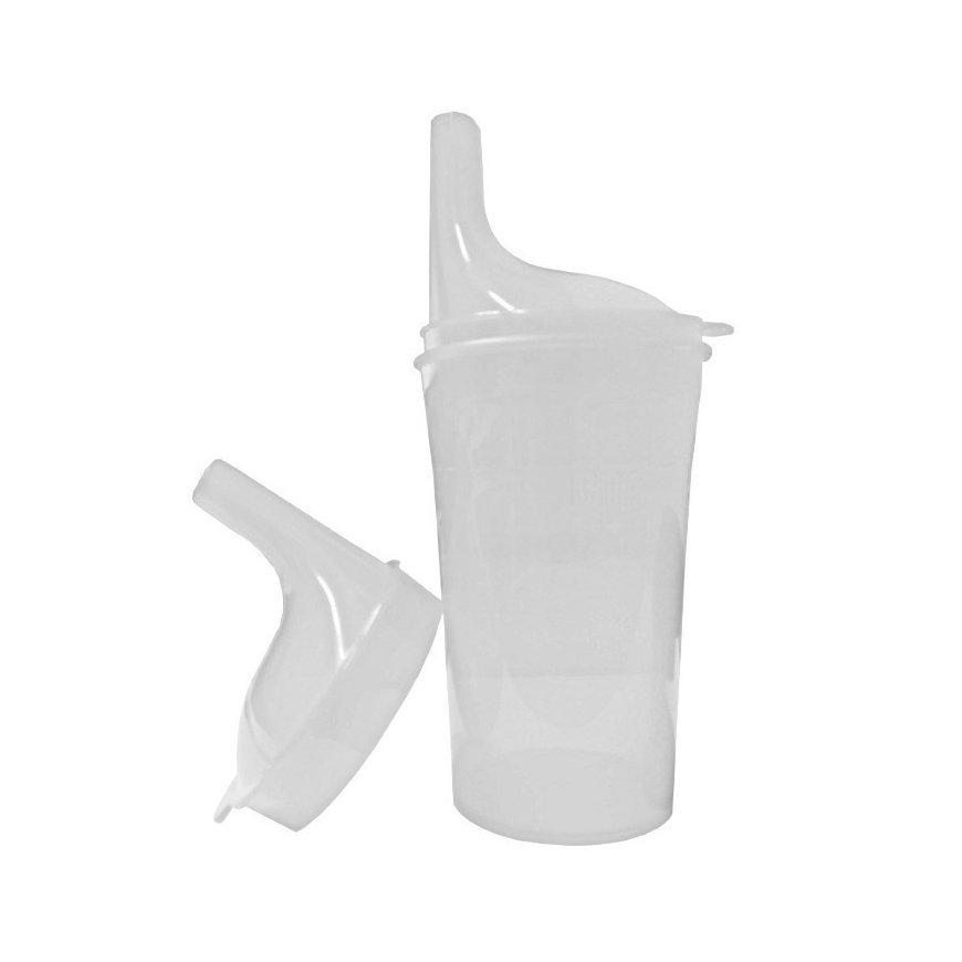 Safety cup to eat and drink transparent