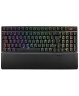 ASUS ROG Strix Scope II 96 tastatūra USB + RF Wireless + Bluetooth QWERTY Melns