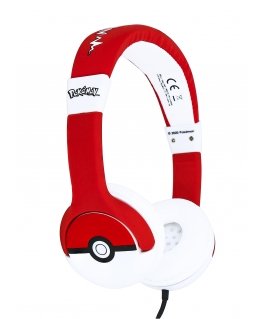 OTL Technologies Pokémon Pokéball Kuulokkeet Langallinen Pääpanta Musiikki musta, Punainen, Valkoinen