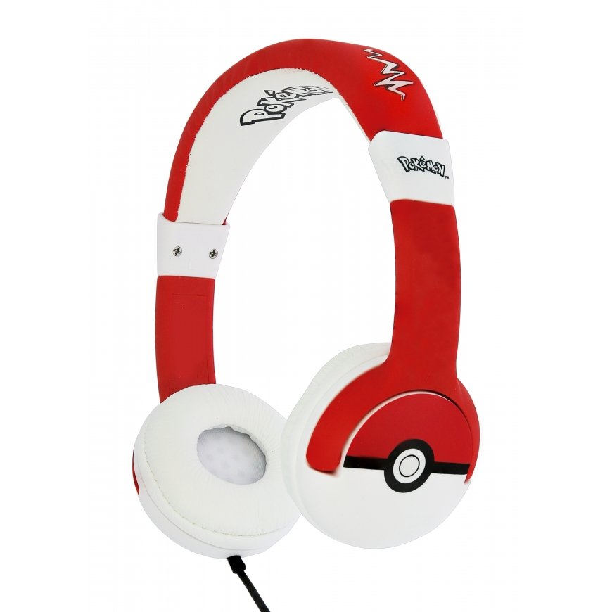 OTL Technologies Pokémon Pokéball Kuulokkeet Langallinen Pääpanta Musiikki musta, Punainen, Valkoine – 2