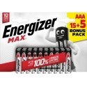Energizer MAX AAA 15+5 zdarma 1.5V alkaline Energizer MAX AAA 15+5 zdarma 1.5V alkaline