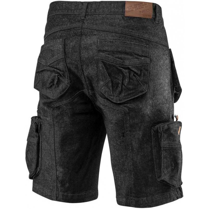 Neo DENIM darbiniai šortai, juodi, XL dydis – 2