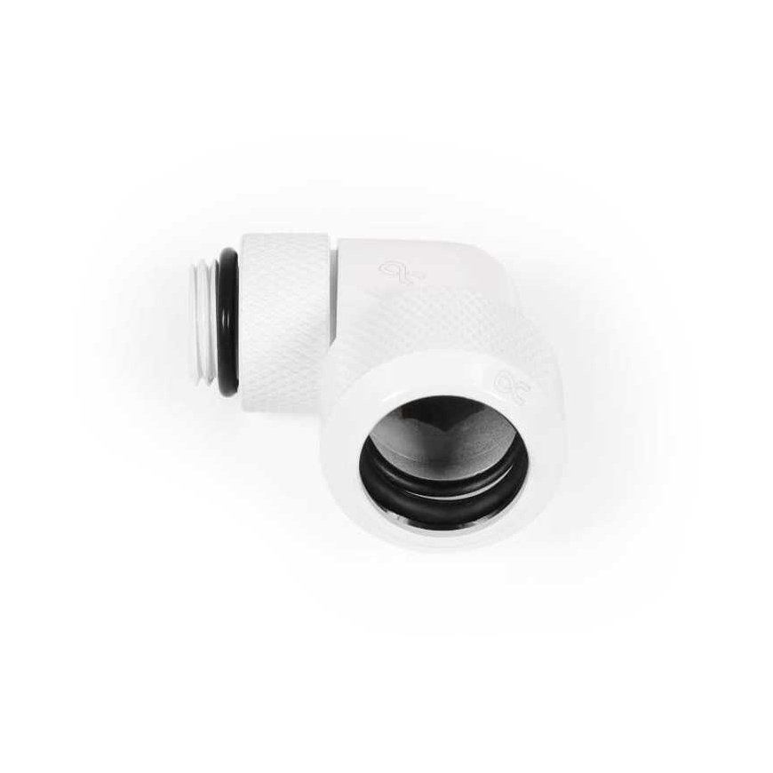 Alphacool Eiszapfen Anschluss 90 Grad G1/4 inch. AG auf 13mm AD Hardtube - drehbar, - Weiß – 4