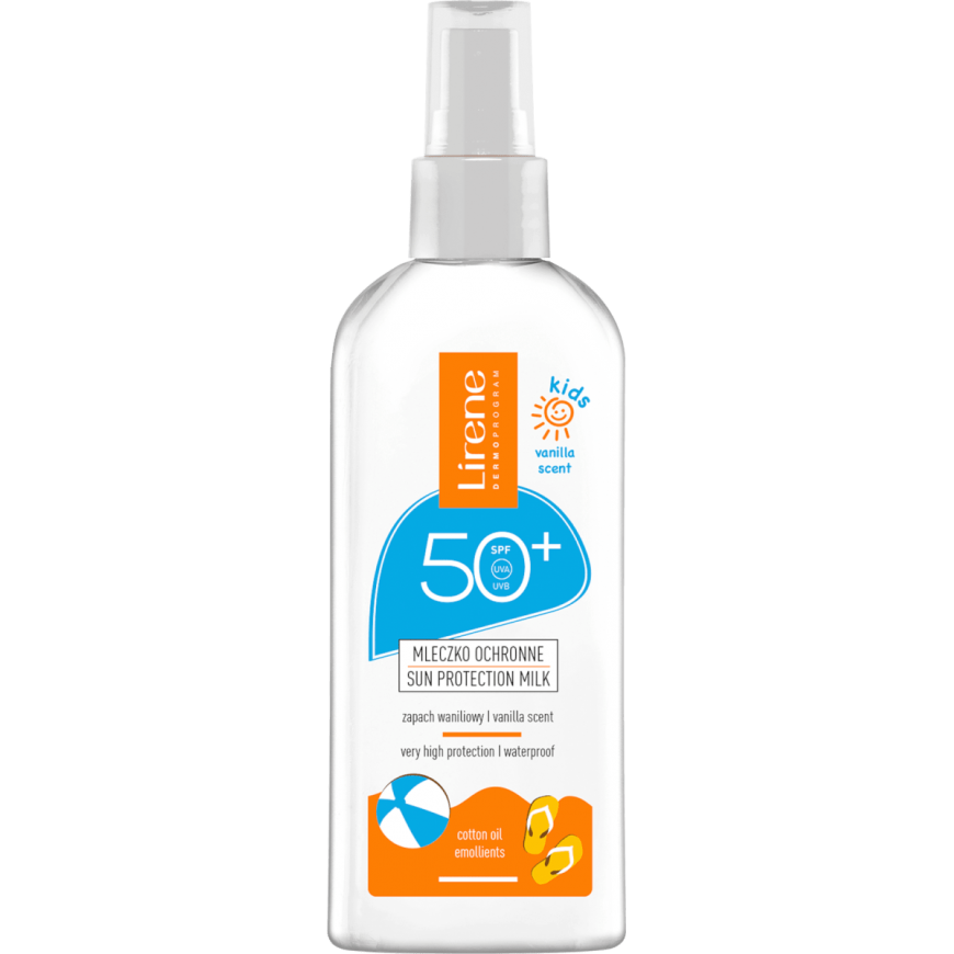Lirene Sun Kids mleczko ochronne for children o zapachu waniliowym SPF50+ 150ml