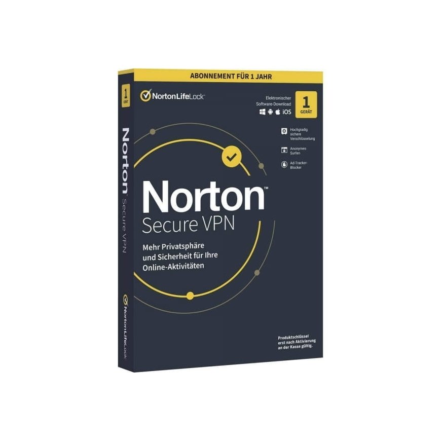 Norton LifeLock Secure VPN | 1 device | Download & product key