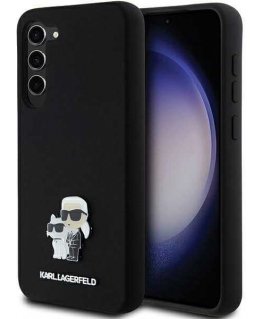 Case Karl Lagerfeld KLHCS24MSMHKCNPK S24+ S926 hardcase black/black Silicone Karl&Choupette Metal Pin