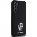 Case Karl Lagerfeld KLHCS24MSMHKCNPK S24+ S926 hardcase black/black Silicone Karl&Choupette Metal Pin