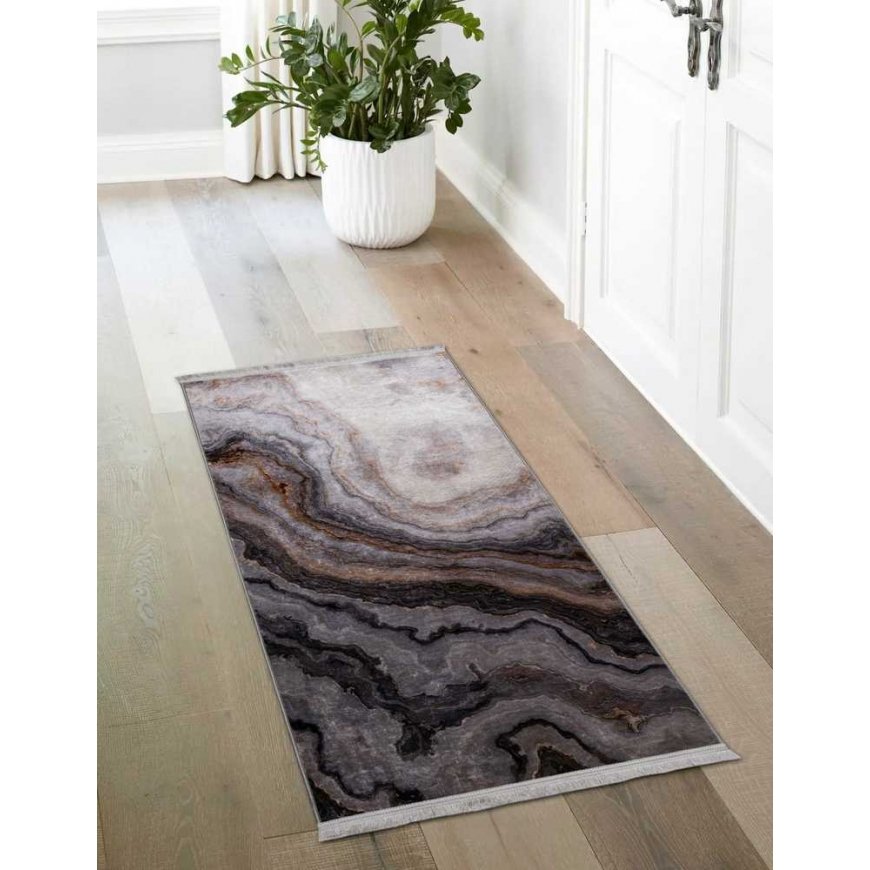 Kilimas Splendid AGAT Printed, pilkas, 140 cm x 80 cm – 4