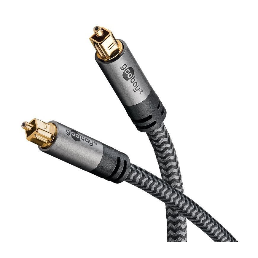 Goobay 65308 audiokaapeli 10 m TOSLINK musta, Hopea – 2