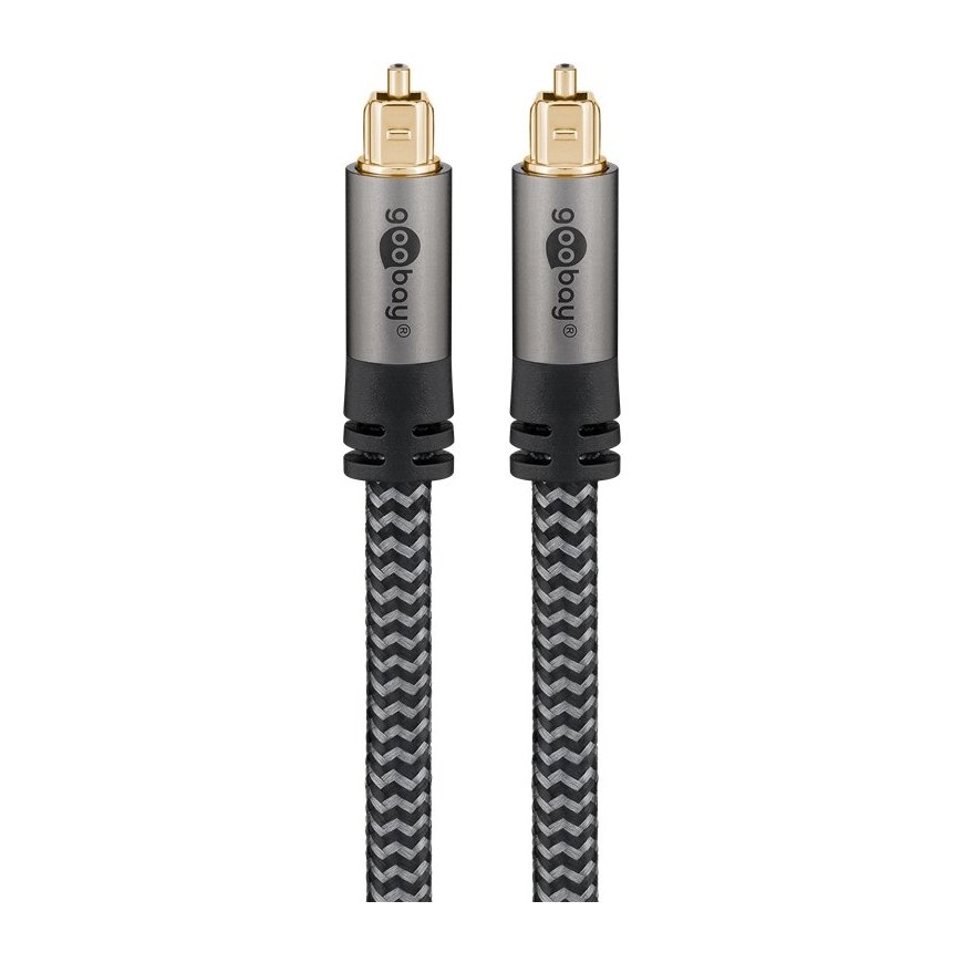 Goobay 65308 audiokaapeli 10 m TOSLINK musta, Hopea – 3