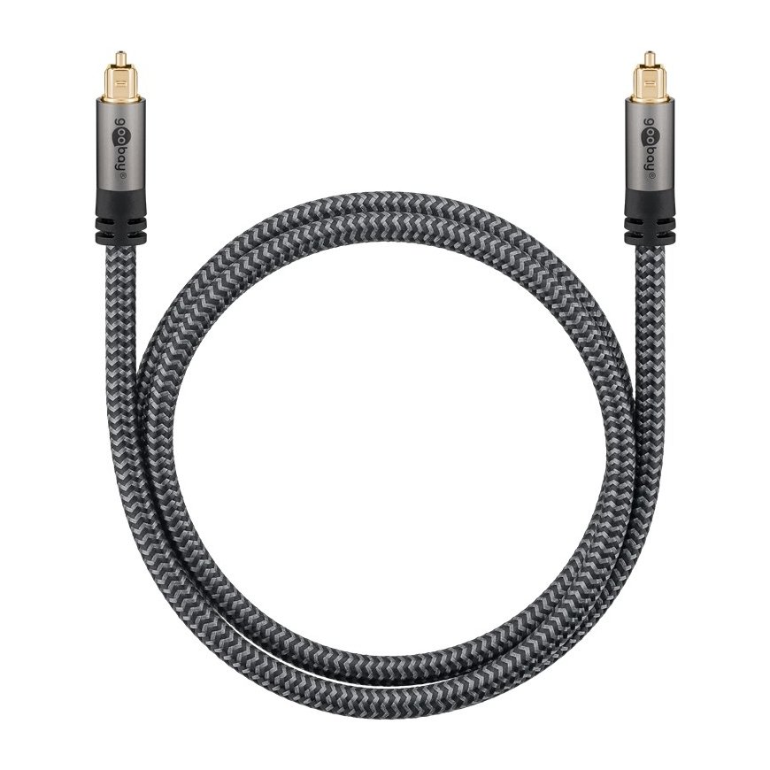 Goobay 65308 audiokaapeli 10 m TOSLINK musta, Hopea – 4