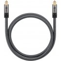 Goobay 65308 audiokaapeli 10 m TOSLINK musta, Hopea Goobay 65308 audiokaapeli 10 m TOSLINK musta, Hopea