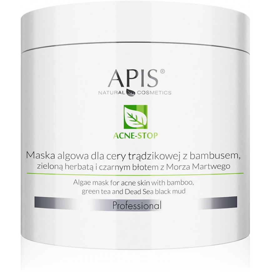 APIS APIS_Acne-Stop Algae Mask dumblių kaukė spuoguotai odai su bambuku ir žaliąja arbata 200g – 2