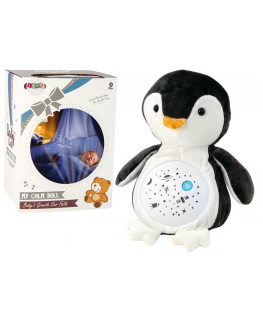Lean Toys Teddy Bear Sleeping Lights Sounds Night and Day Mode Penguin