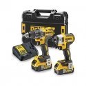 DeWALT DCK268P2T-QW elektriskais skrūvgriezis un trieciena urbjmašīna Melns, Dzeltens DeWALT DCK268P2T-QW elektriskais skrūvgriezis un trieciena urbjmašīna Melns, Dzeltens