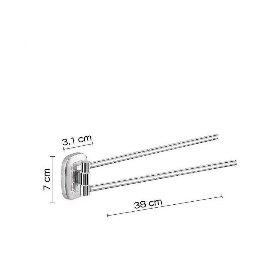 Double hanger Gedy Everest EV2313, 38 cm