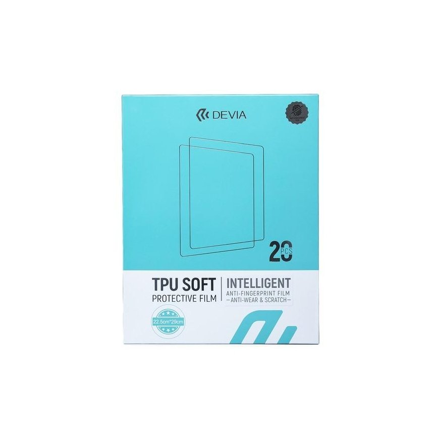 Plėvelių rinkinys karpymo mechanizmui Devia Intelligent TPU Soft Planšetė 20vnt.
