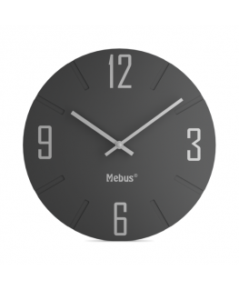 Mebus 19776 radio wall clock Silver/white