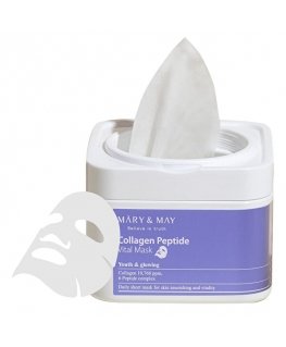 MARY & MAY Collagen Peptide Vital Mask - Zpevňující pleťová maska ( 30 ks )
