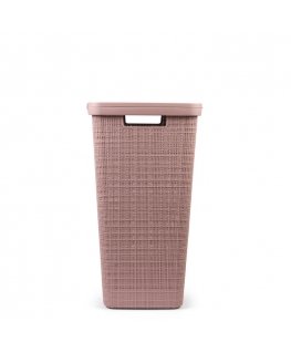 Laundry box Jute 58L 43x34x60cm pink