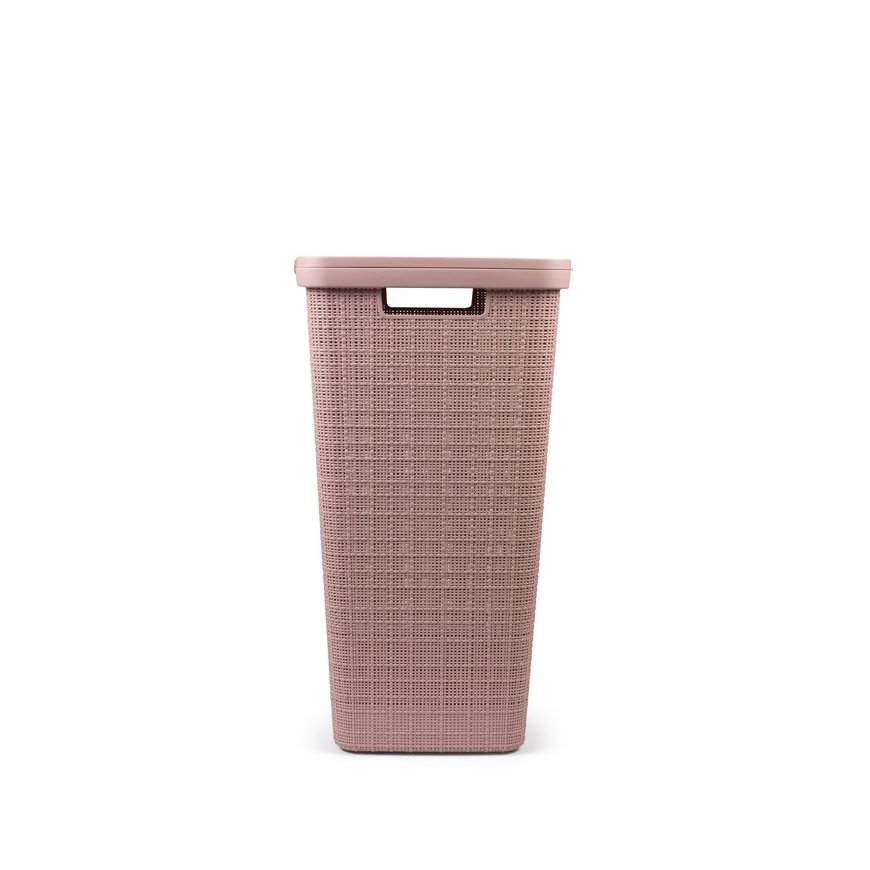 Laundry box Jute 58L 43x34x60cm pink
