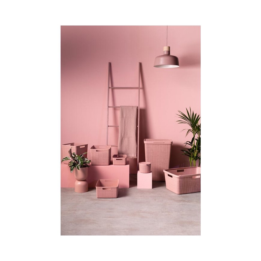 Laundry box Jute 58L 43x34x60cm pink – 2
