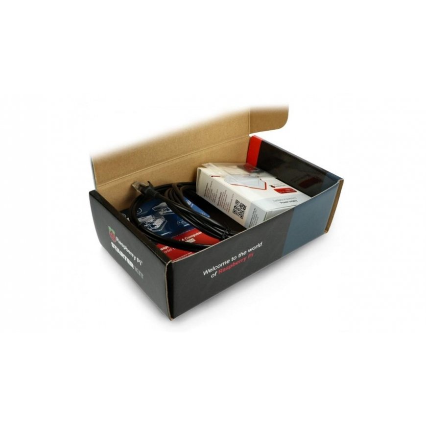 Raspberry Pi 4B WiFi 4GB RAM set with accessories - housing with two fans