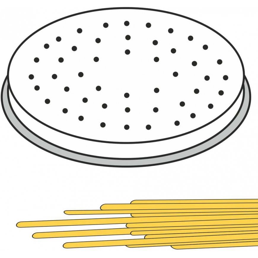 Koštuvo antgalis SPAGHETTI makaronams gaminti, 22 skylių sk. 2 mm MPF2.5/4 – Hendi 229484