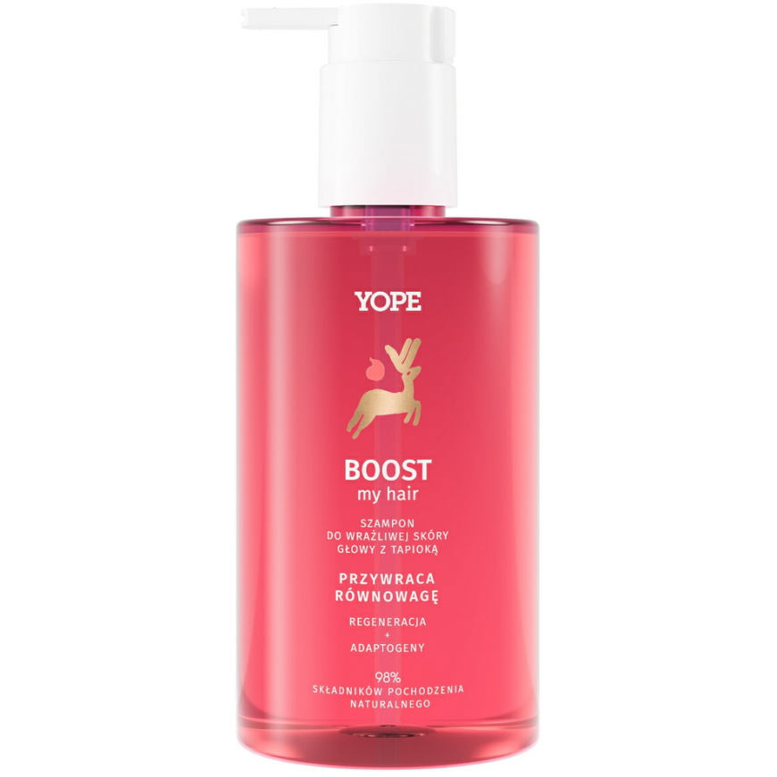 Yope Yope Boost My Hair šampūnas jautriai galvos odai su tapijoka 300 ml – 3