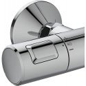 Stationary shower system Ideal Standard Ceratherm T25, with Ø200 head and hand shower, chrome