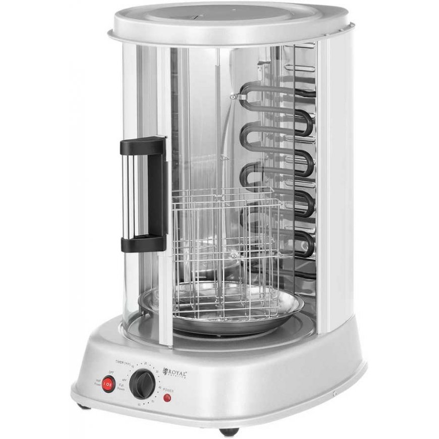 MINI skrudintuvo grilis kebabams giroskopas žuvies daržovės vertikaliai 4in1 1800W Royal Catering RCGV-1800 – 3
