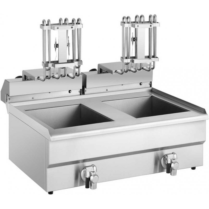 Royal Catering two-chamber fryer with taps 400V - 2x10L – 5