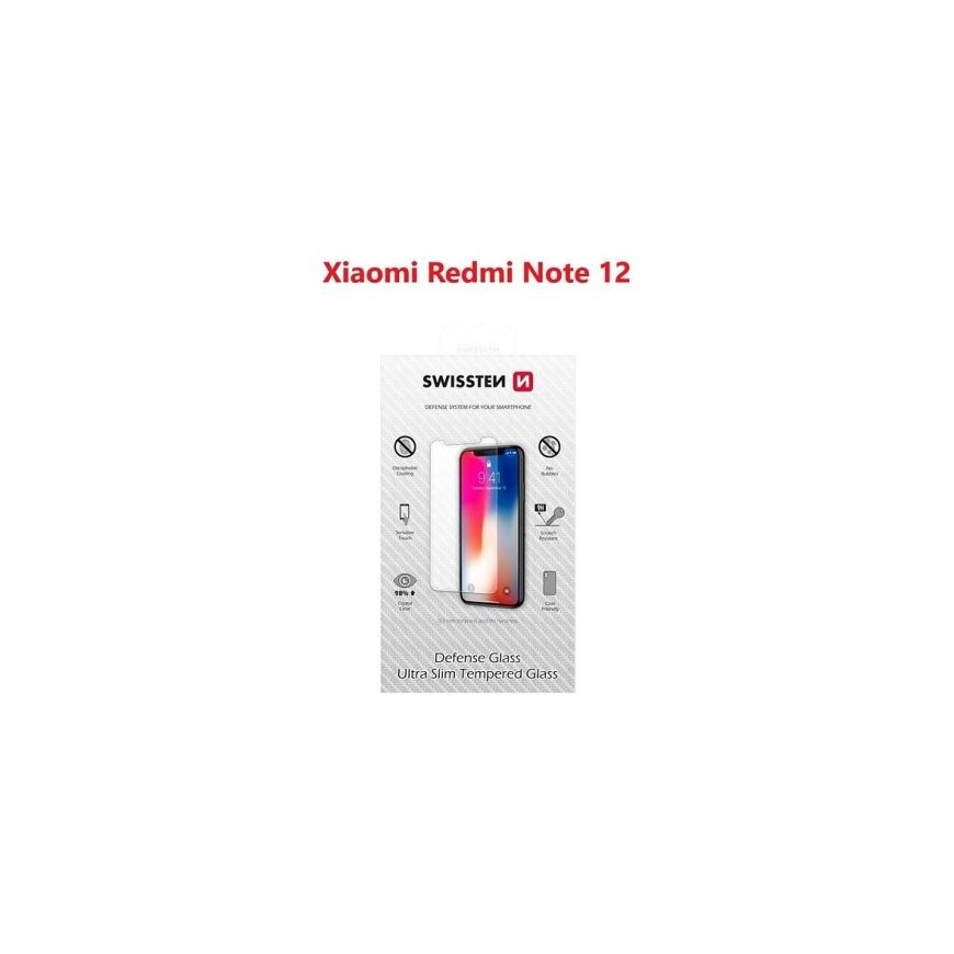 Swissten Ultra Slim Tempered Glass Premium Screen Protector Xiaomi Redmi Note 12