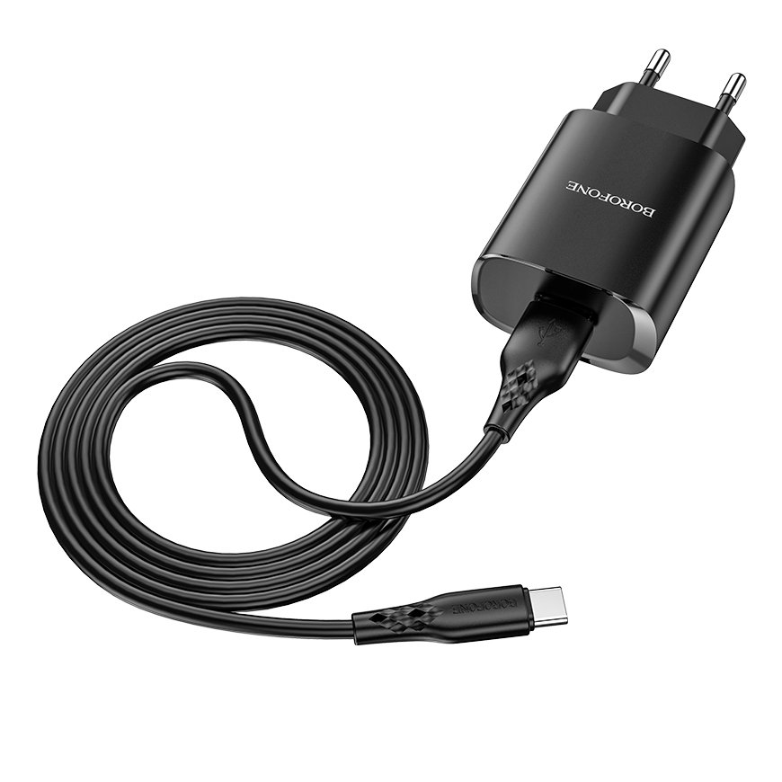 Borofone Wall charger BN1 Innovative - USB - 2,1A with USB to Ty – 2