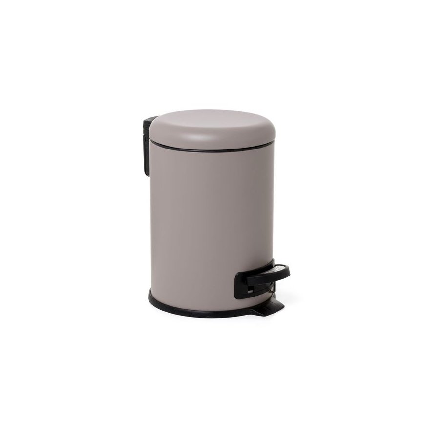 Pedal Bucket 3L Nordic stainless steel|brown
