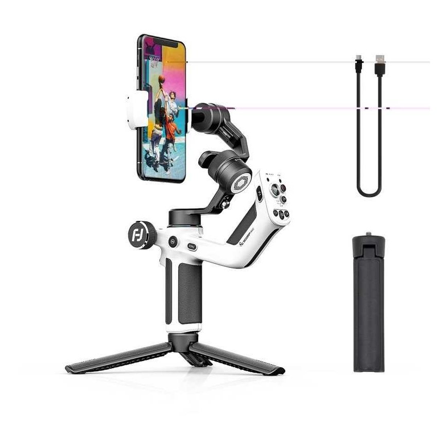 Feiyu Tech FeiyuTech Scorp mini P Handheld Stabilizer for Smartphones (White) – 2