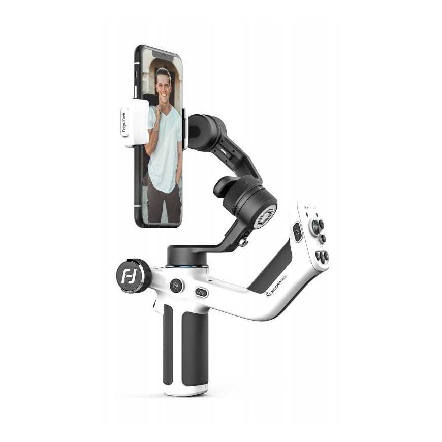 Feiyu Tech FeiyuTech Scorp mini P rankinis stabilizatorius išmaniesiems telefonams (Baltas) – 4