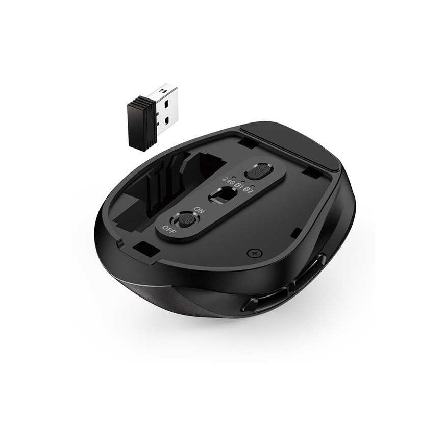 Wireless mouse, Genius Ergo 9000S, black, optical, 2400DPI – 5