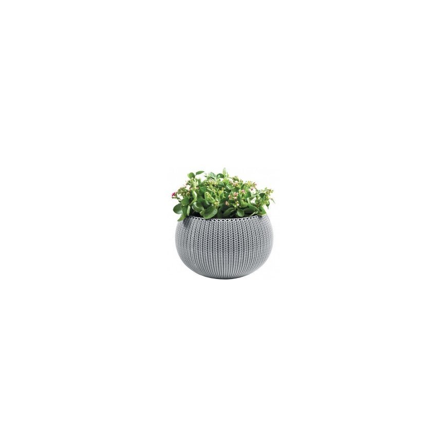 Flower Pot Small Cylinder Planter grey