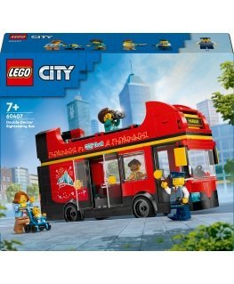 LEGO City Great Vehicles 60407 - Punainen kaksikerroksinen turistibussi