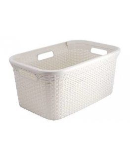 Curver Style 144876 skalbinių krepšys 45 L Stačiakampio formos Rotangas Balta