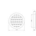 Aluminum alloy grating EUROPLAST MRA125M