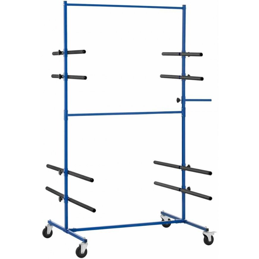 MSW Painting shelf for bumpers, spoilers, 4 levels, double-sided, up to 120 kg – 3