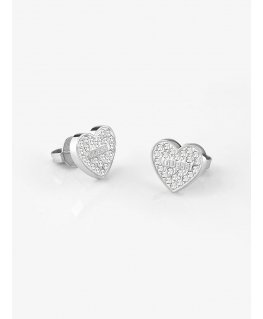 GUESS JUBE02173JWRHT/U korvakoru Nappikorvakorut Ruostumaton teräs Hopea