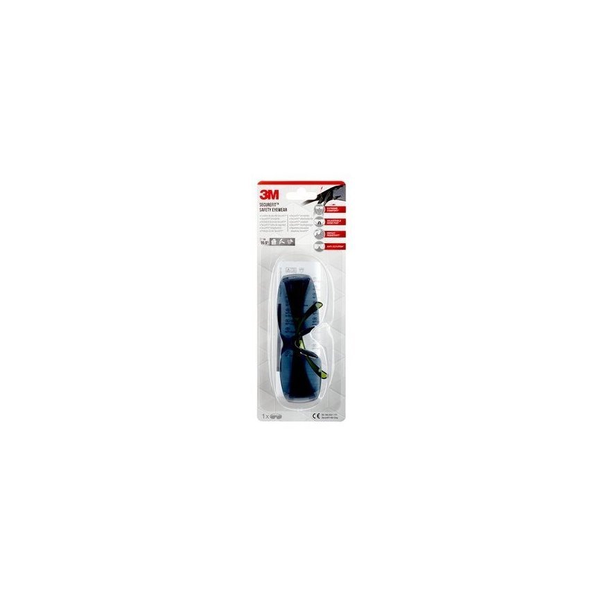 3M SF4000GC1 safety eyewear Safety goggles Plastic Black, Green – 5