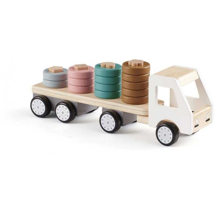 Kids Concept Children's concept - sorting truck with trailer | Multicolor (AIDEN)