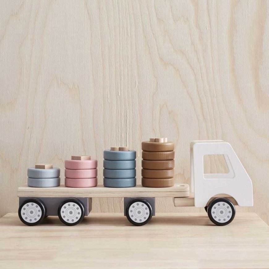 Kids Concept Children's concept - sorting truck with trailer | Multicolor (AIDEN) – 4