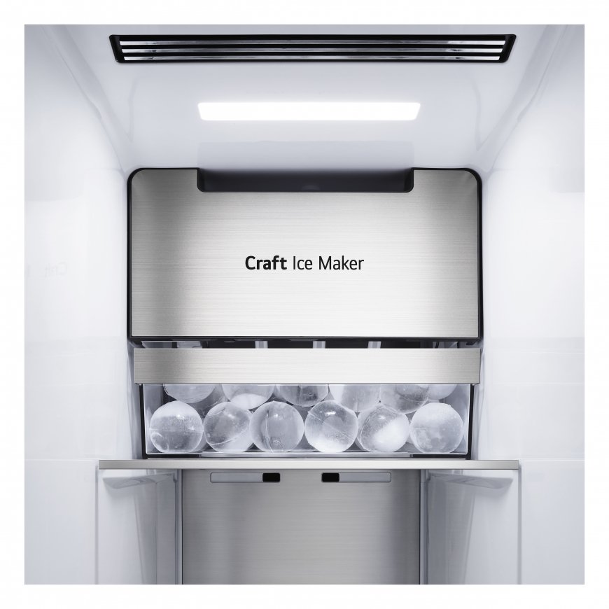 LG InstaView™ ThinQ™ CraftIce™ GSXV90MCDE American Fridge Freezer – 3